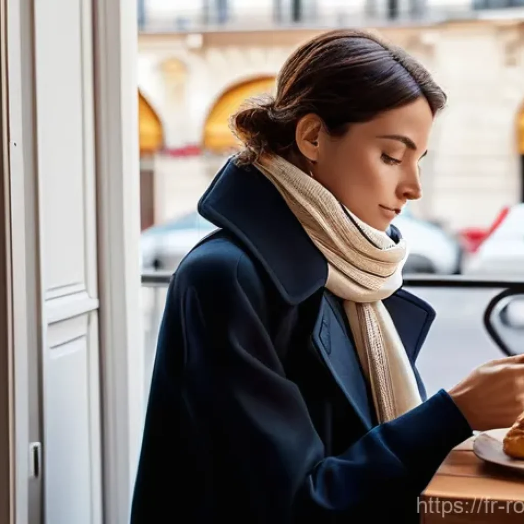 가정에서의 로봇 사용 증가 원인 - **A Parisian Morning of Leisure and Automation**
A chic French woman in her late 30s, dressed in...