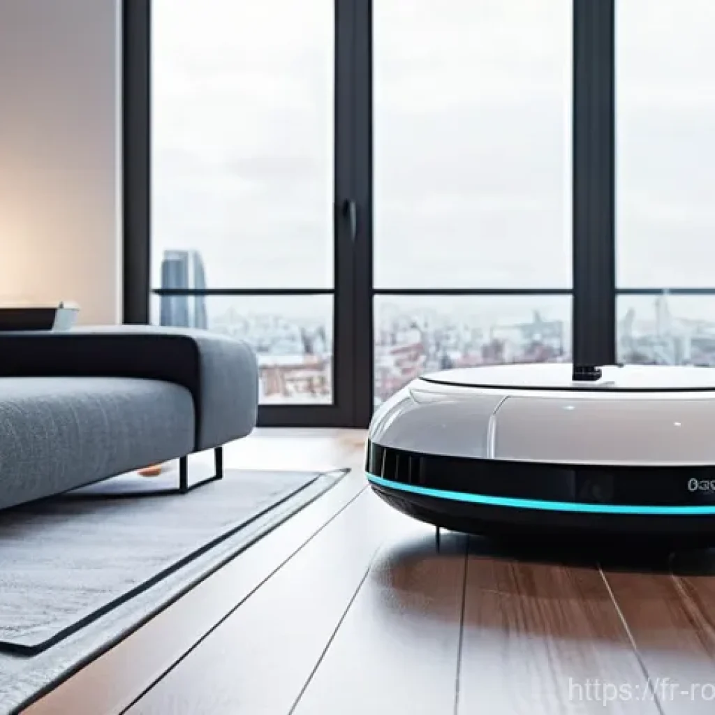 가정용 로봇의 사용 예시 및 효과 - **Prompt 1: "The Seamless Smart Home Morning"**
A bright, ultra-modern living space bathed in so...