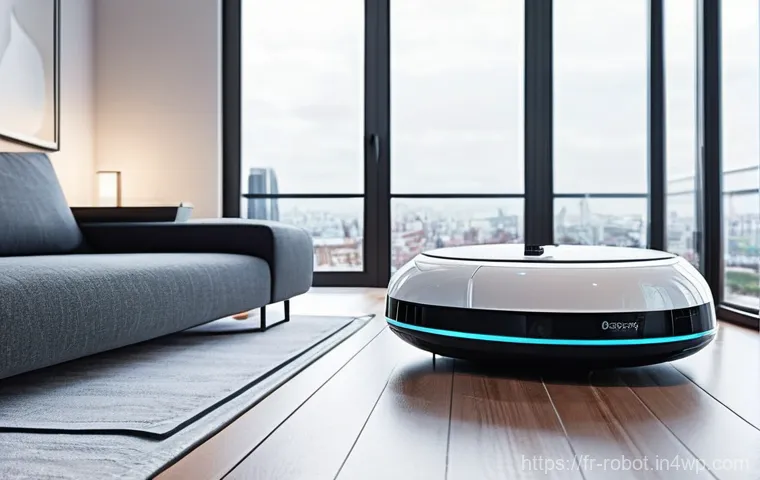 가정용 로봇의 사용 예시 및 효과 - **Prompt 1: "The Seamless Smart Home Morning"**
A bright, ultra-modern living space bathed in so...