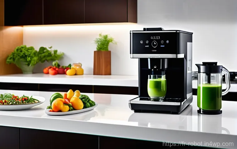 가정용 로봇의 사용 예시 및 효과 - **Prompt 1: "The Seamless Smart Home Morning"**
    A bright, ultra-modern living space bathed in so...